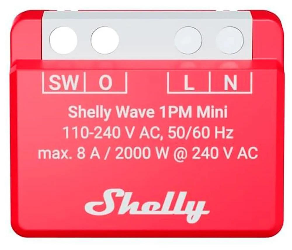 Shelly Wave 1PM Mini Long Range Compacte Z-Wave-actor met meetfunctie