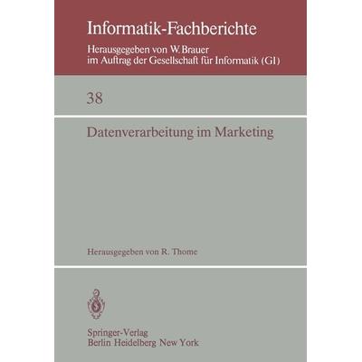 Datenverarbeitung im Marketing, Taschenbuch von , Springer Berlin, 978-3-540-10555-8