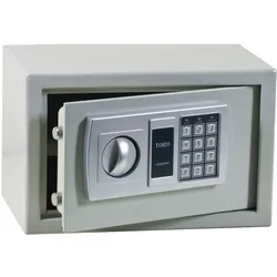 Digitaler elektronischer Safe aus Stahl, 5 mm, Sicherheit, elektronisches Schloss, Hotel, 31 x 20 x 20 cm, mit Notschlüssel, zum Aufstellen