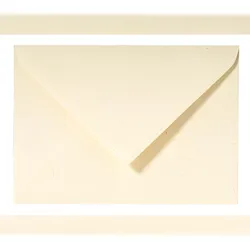 G.Lalo 5x Lalo, Packung mit 20 Umschlägen C6 162x114mm, 120g, Paille/Strohpapier - Elfenbein 23616L