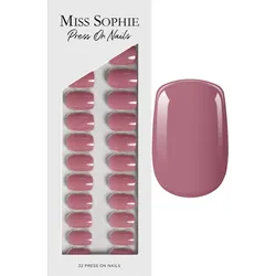 MISS SOPHIE Press On Nails Rosewood Love Short Square - rot
