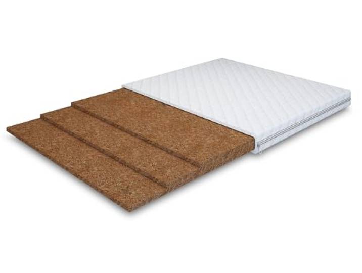 MR Group Matratzentopper MEGA Coco 200 x 200 cm, Topper Höhe ca. 5 cm H5, Antiallergisch, Antimykotisch, Kokosnusseinsatz, Kunstfaser, Abnehmbarer Bezug, für alle Betten, Reißverschluss, Tencel
