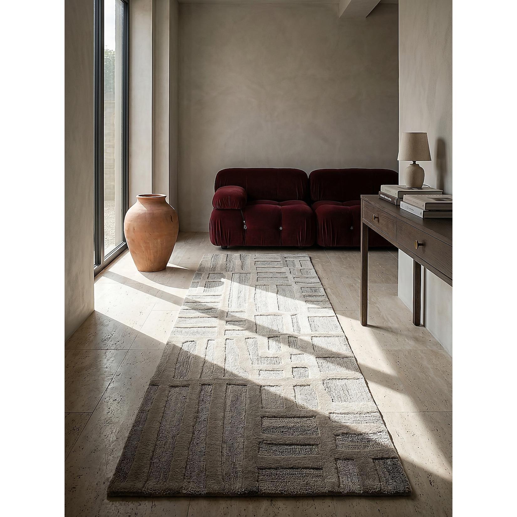 Läufer abstrakt Natur 80 x 300 cm - EDALE Kadima Design