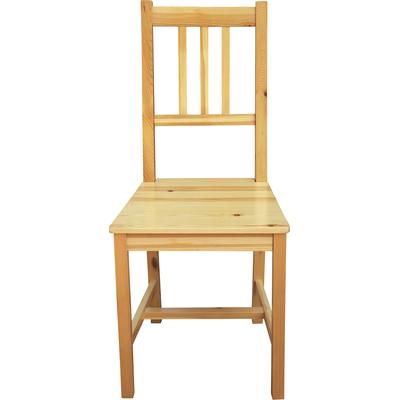 4-Fußstuhl MÖBILIA, beige (natur, natur, natur), B:42cm H:92cm T:42cm, Massivholz, Stühle, aus massivem Kiefernholz