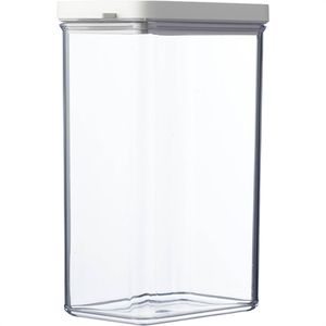 Mepal Vorratsdose Omnia, aus Kunststoff, 2 Liter, transparent / Nordic white, luftdicht