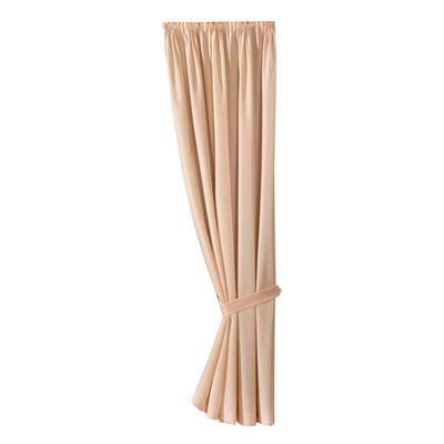 Vorhang WECKBRODT "Matteo" Gr. 4, beige, B:140cm H:245cm, Polyester, Gardinen, Satin, bedruckt, leichte Qualität, mit Raffhalter, Gardine, Store