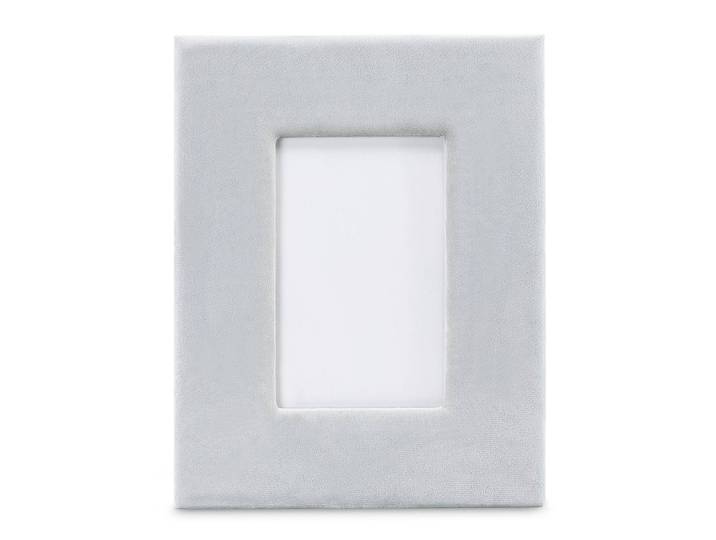 Bilderrahmen Velvet MDF-Platte,PVC,synthetischer Stoff,Vlies Grau/Grau 19 x 24cm