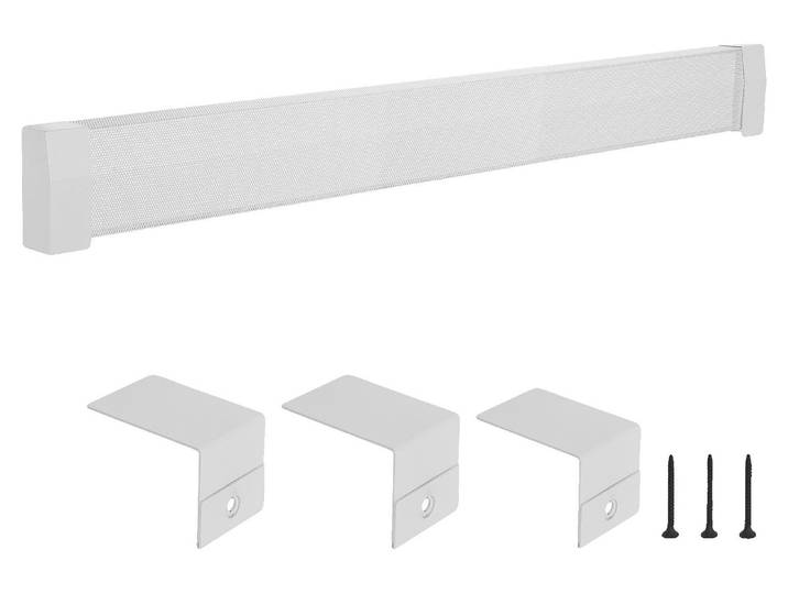 Caches pour radiateurs VEVOR\, série Premium\, 1832 x 81 x 193 mm\, cache avant standard pour radiateurs électriques\, cache de rechange en acier robuste\, pour chambre à coucher\, blanc