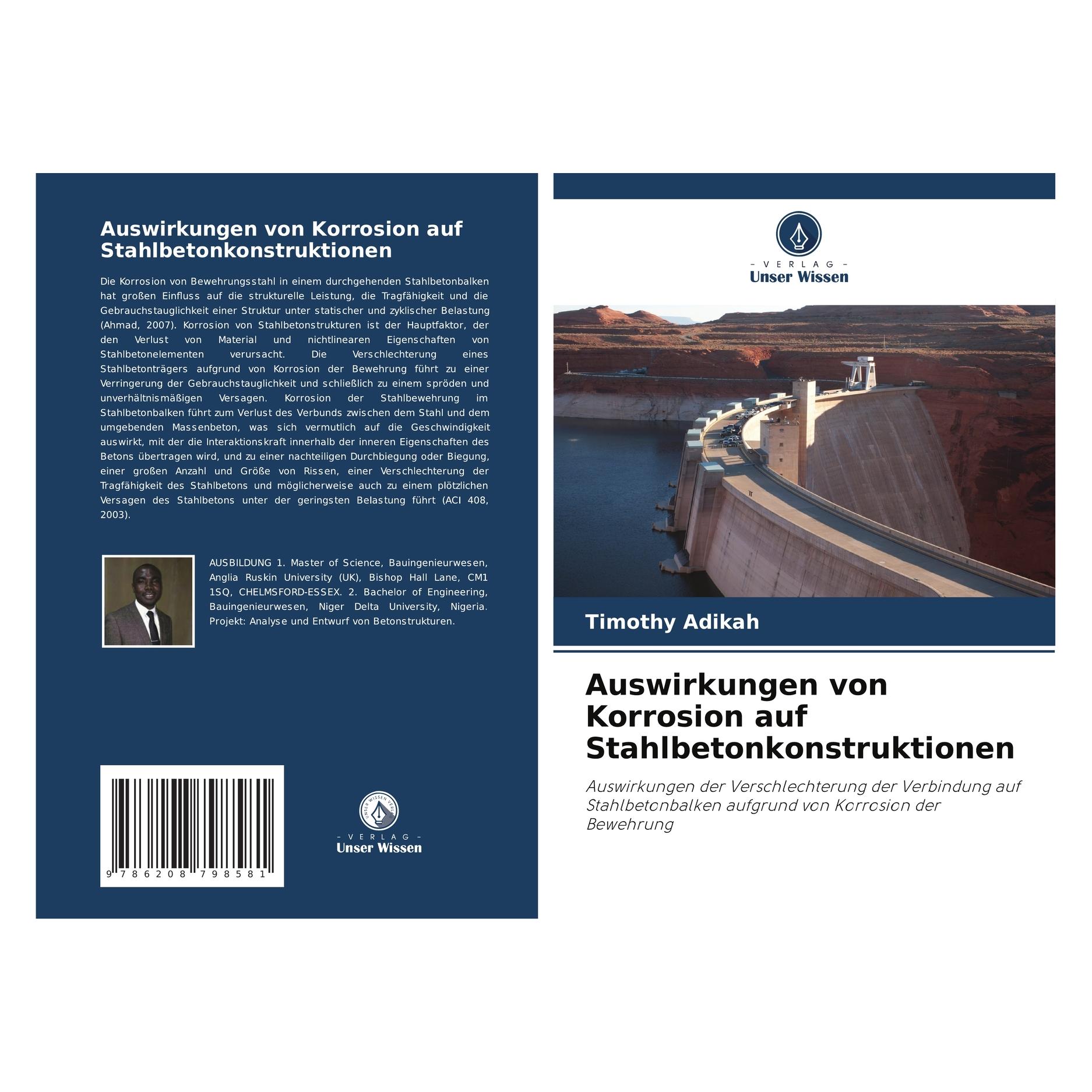 Bod Auswirkungen von Korrosion auf Stahlbetonkonstruktionen (Deutsch, Softcover, Timothy Adikah) (63595422)