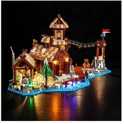 BrickBling LED Licht Set für LEGO Wikingerdorf (21343) inkl. Fernbedienung