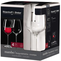 Ritzenhoff & Breker MAMBO Burgunderglas 500 ml 4er Set