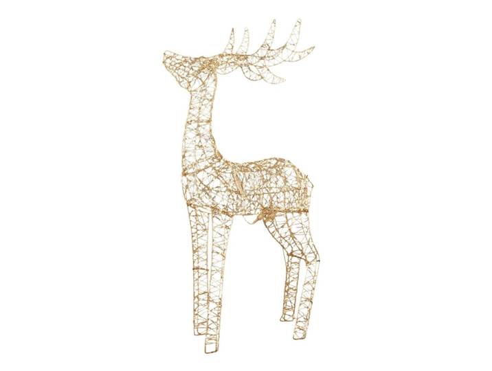 Figurine lumineuse de noël blanc fer h120xl19xl70cm