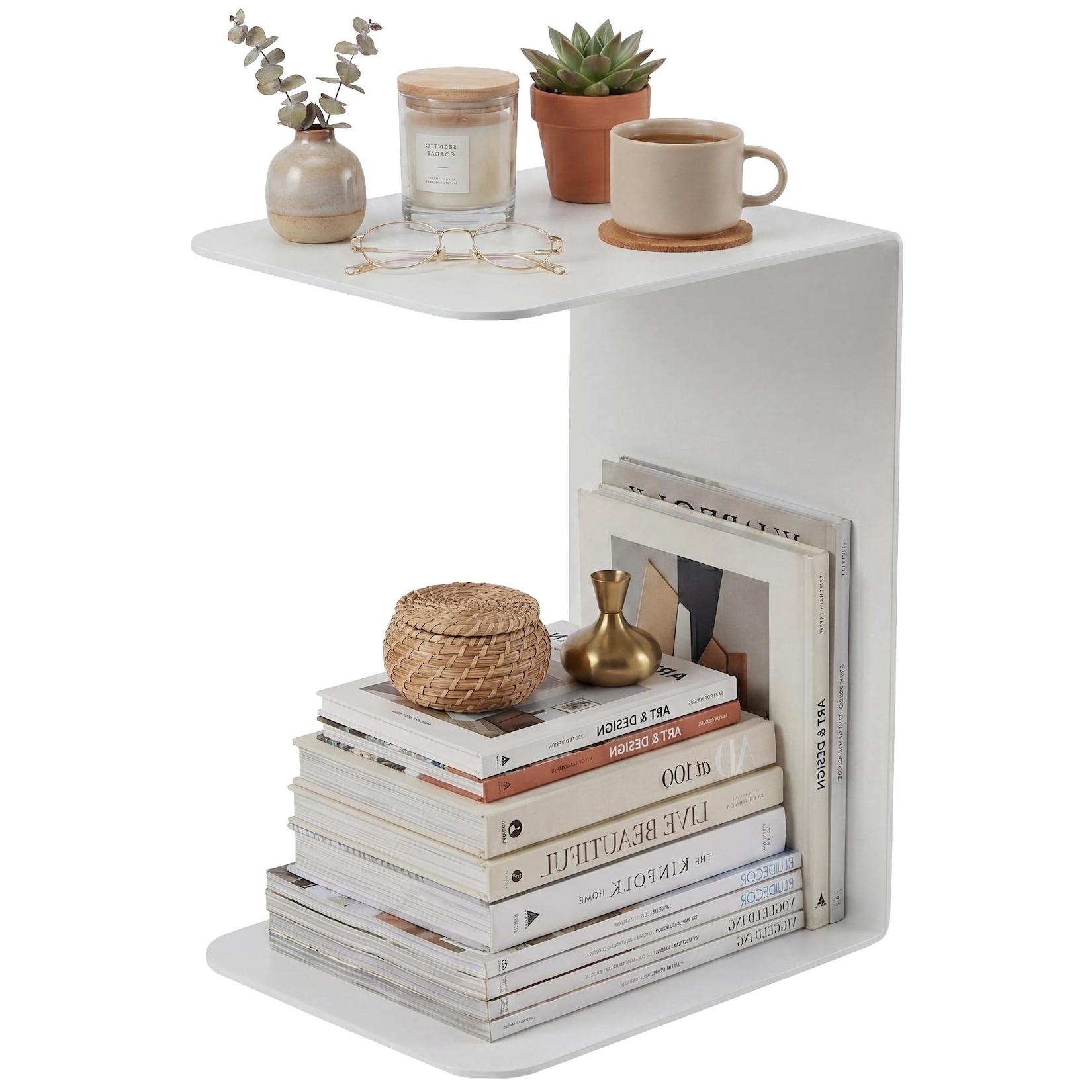 CLP Beistelltisch Selby 60 cm Farbe: weiß, Größe: 60 cm