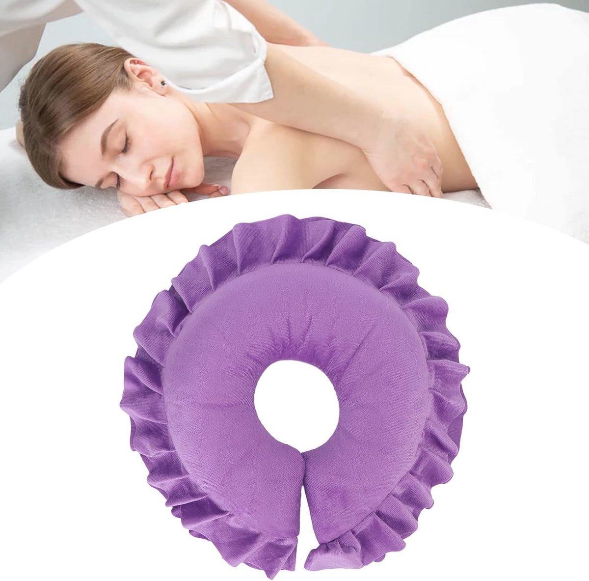 Wasbaar Gezichtsmassage Kussen voor Ontspanning en Verzorging op Massagetafels