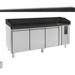 Combisteel Pizzatisch 3 Türen Schwarze Granit-arbeitsplatte (7950.0054)