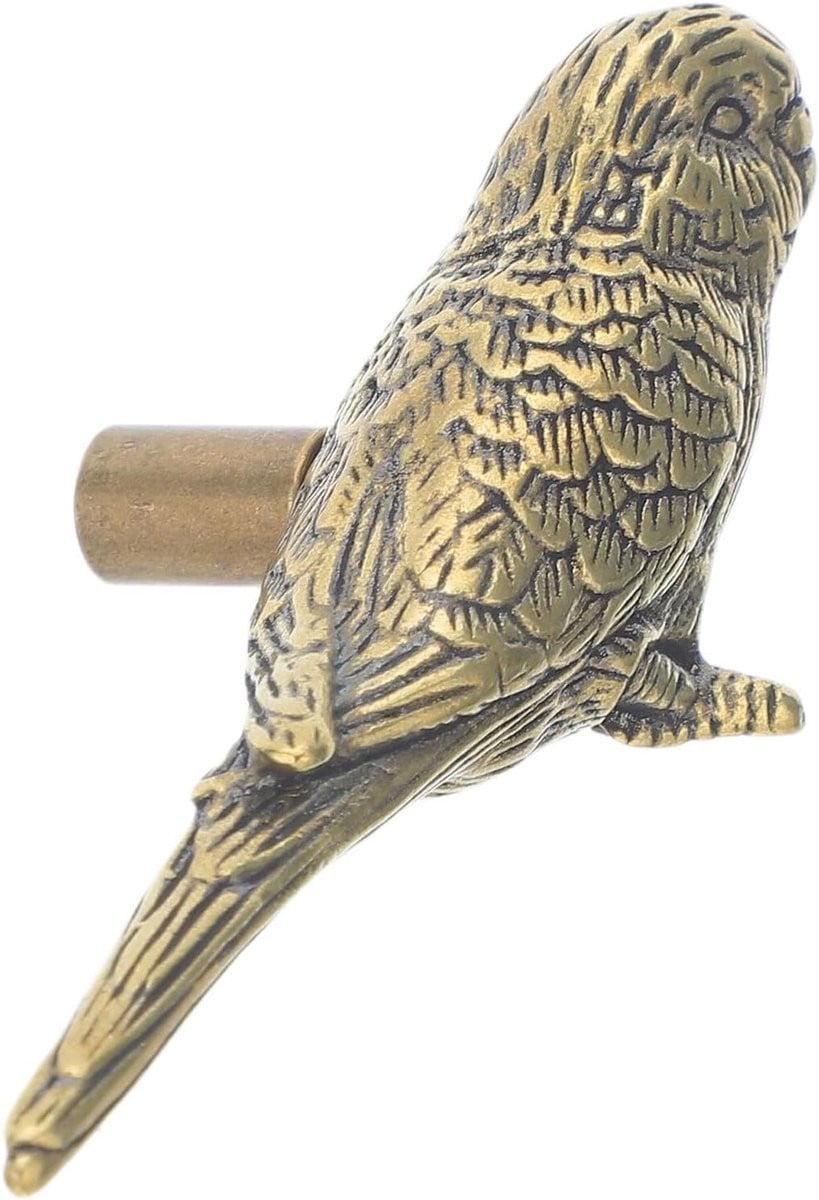 Antieke Messing Vogel Ladeknoppen - Decoratieve Gouden Kastgrepen met Dierontwerp voor Meubels