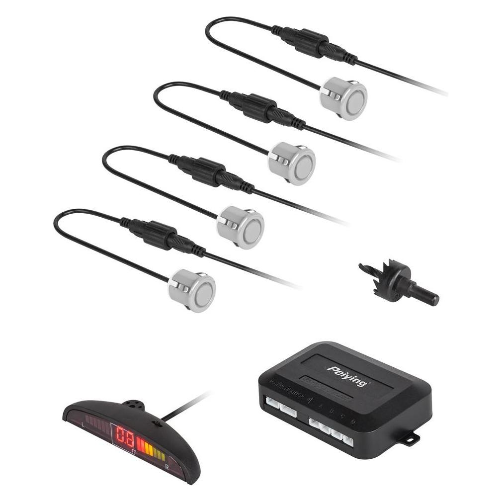 Peiying Parking sensors with display (rear) - silver (LEC-PY0104S)