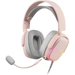 Mars Gaming Casque Micro Gamer Mhax RGB (Rose) (Kabelgebunden), Gaming Headset, Blau, Grün, Rot