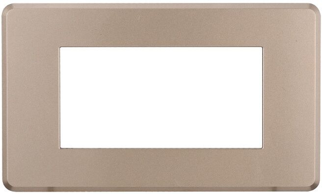Ettroit An87410 Placca Slim Sottile 4p Colore Bronzo Compatibile Bticino Axolute Air