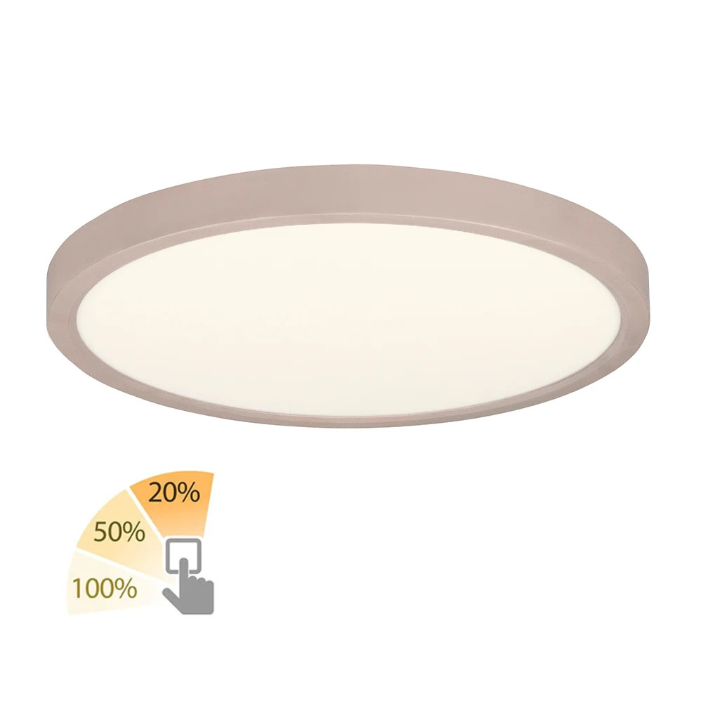 Highlight Piatto Plafondlamp, Beige, Diameter: 44,5 cm, Dimbare LED-verlichting