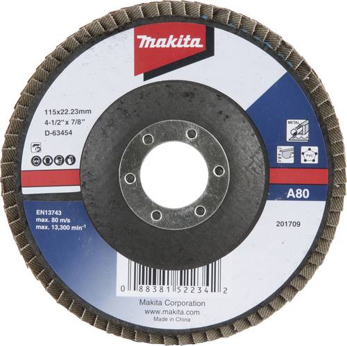 Makita D-63454 Fächerschleifscheibe Durchmesser 115mm Körnung (num)=80