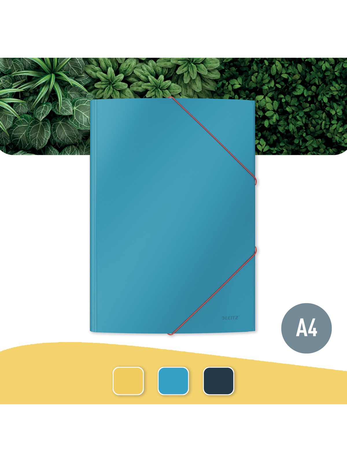 Leitz Cosy Eckspannermappe aus Karton Sanftes Blau