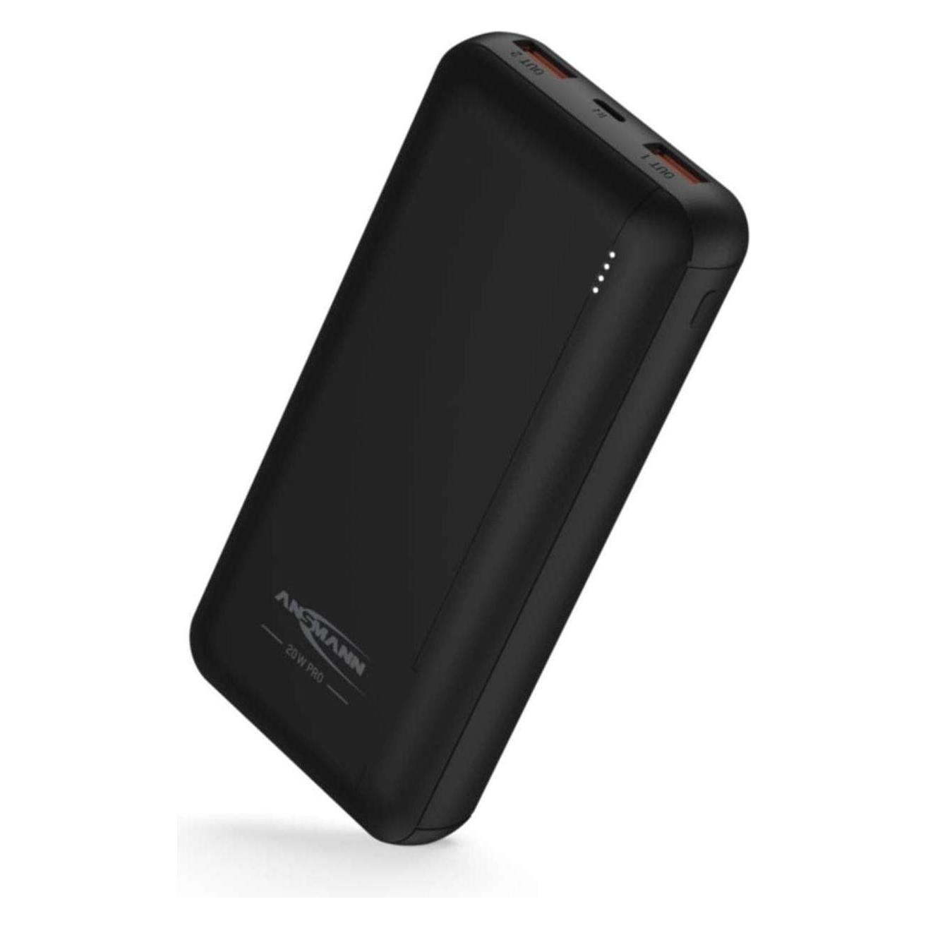 Ansmann Powerbank 20.000 mAh PB320PD USB-C Ein/Ausg (20000 mAh, 20 W, 74 Wh) (1700-0147)