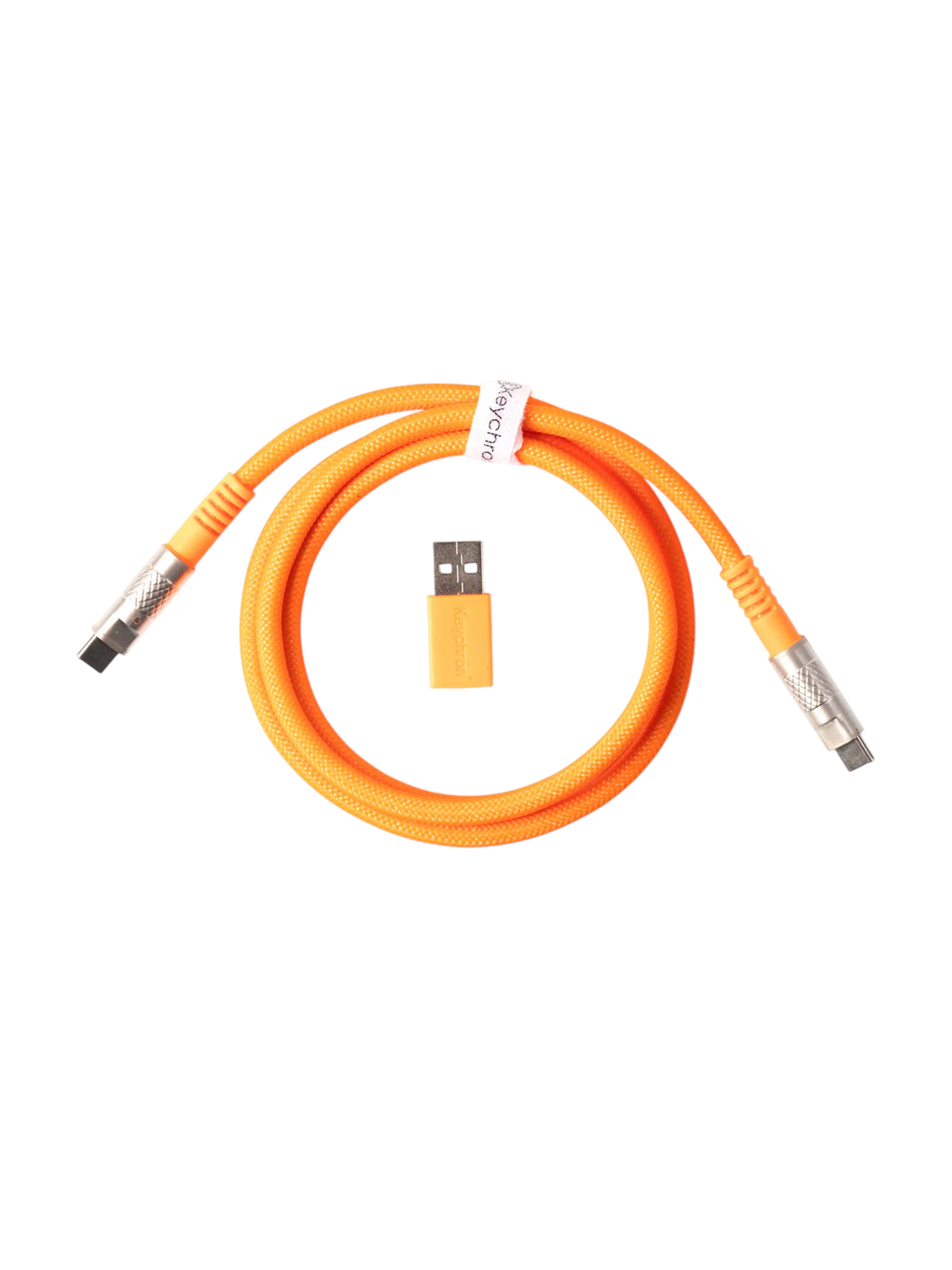 Keychron Doppelt ummanteltes Geek USB 8K-Kabel (Orange) - Tastaturkabel - Orange