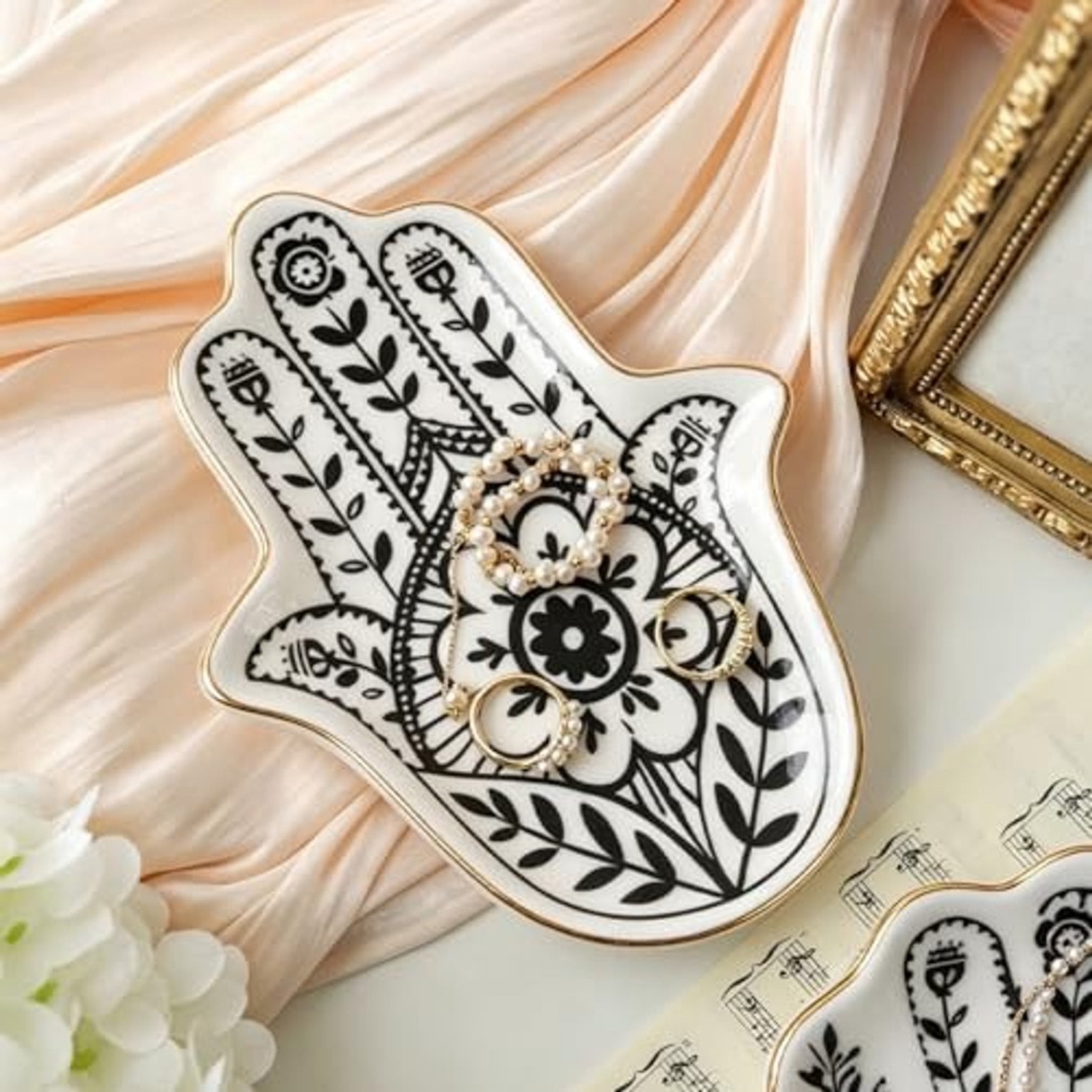 Wit porseleinen sieradenschaal voor sieraden en kleine accessoires