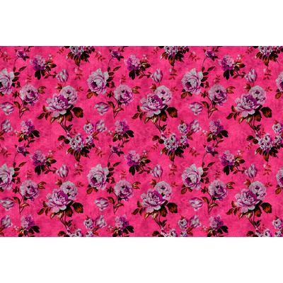 Fototapete LIVING WALLS "Walls by Patel Wild Roses 3", rosa, B:4m L:2,7m, Vlies, Tapeten, Vlies, Wand, Schräge
