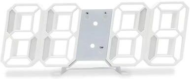 Uplift Treasures 3D LED Digital Wall Clock white