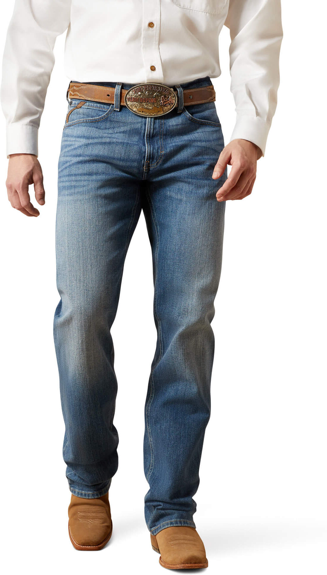 Men's M2 Relaxed Stretch Legacy Boot Cut Jeans in Brandon, Size: 36 X by Ariat
