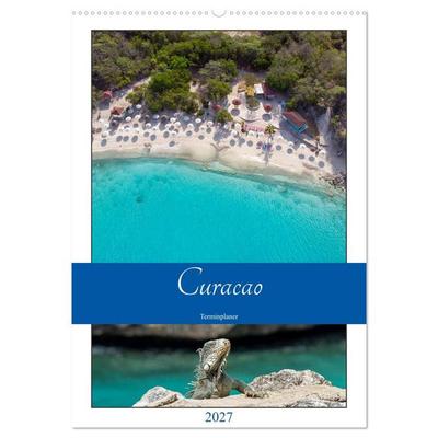 Curacao - Terminplaner (Wandkalender 2027 DIN A2 hoch), CALVENDO Monatskalender