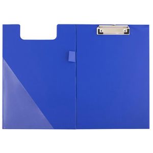 D.RECT Klemmbrettmappe 009088, A4, Kunststoffbezug, mit Stiftehalter, blau