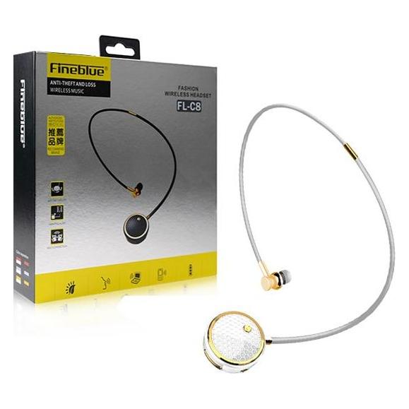 Prolink Fineblue Diamond In-Ear Bluetooth Kopfhörer Fl-C8 Weiss/Gold Canal (Kabellos) (52772035)