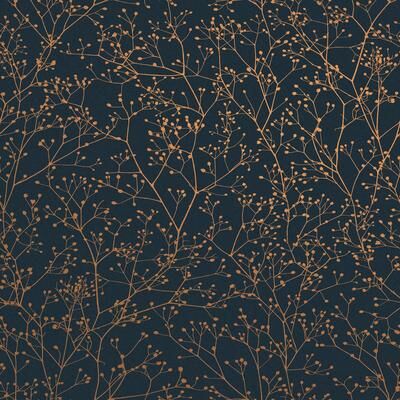 Clarissa Hulse Gypsophila Midnight and Copper Wallpaper