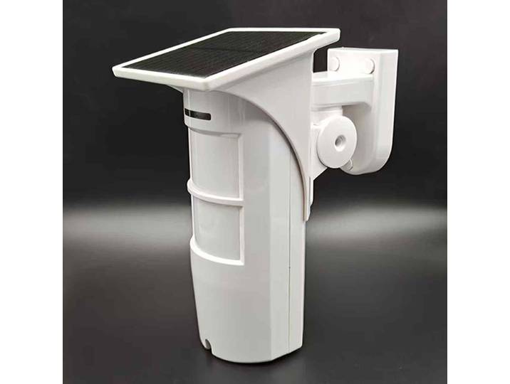 Mode nouveau Style Charge solaire 3-tech sans fil 2PIR + capteur de mouvement micro-ondes 433MHz EV1527 Anti-animal de compagnie 25KG 108 ° Détection 12M
