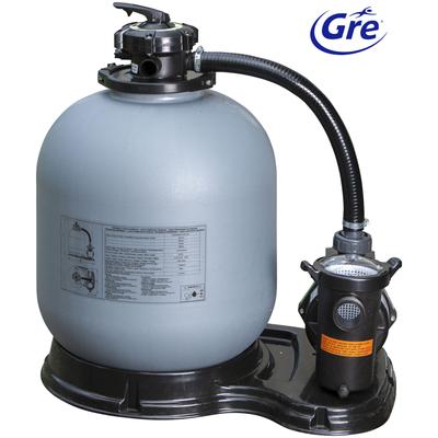 Sandfilteranlage GRE "FS500", grau, B:55,6cm H:82cm L:74,5cm, Kunststoff, Filteranlagen, Samoa Filter, 550 l/h