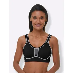 Sport-BH VIANIA, Damen, Gr. 95, Cup D, schwarz, 47% Polyamid, 41% Polyester, 12% Elasthan, BHs Sport-BH Sportbekleidung