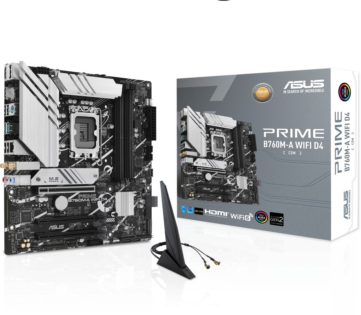 ASUS PRIME B760M-A-CSM D4 mATX Mainboard - Sockel 1700