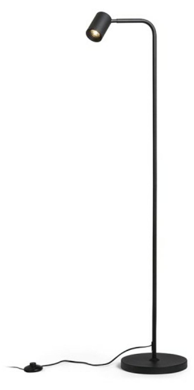 Rendl Flynn Staande lamp zwart - Design vloerlamp voor woonkamer, slaapkamer of home office