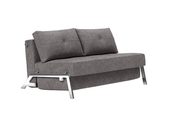 Bettsofa Kube grau Stoff B 145 T 103 cm Ausklappbar