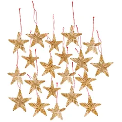 Stroh-Sterne, natur, 4 cm, 20 Stück
