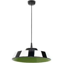 Zafferano Zirkus Pendelleuchte, grüne LED, handgefertigte Keramik, 3000K, Durchmesser 35cm, Höhe 300cm, Made in Italy, modernes Design für Innenräume