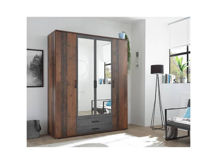Armoire Sergeac 160cm Multicolore