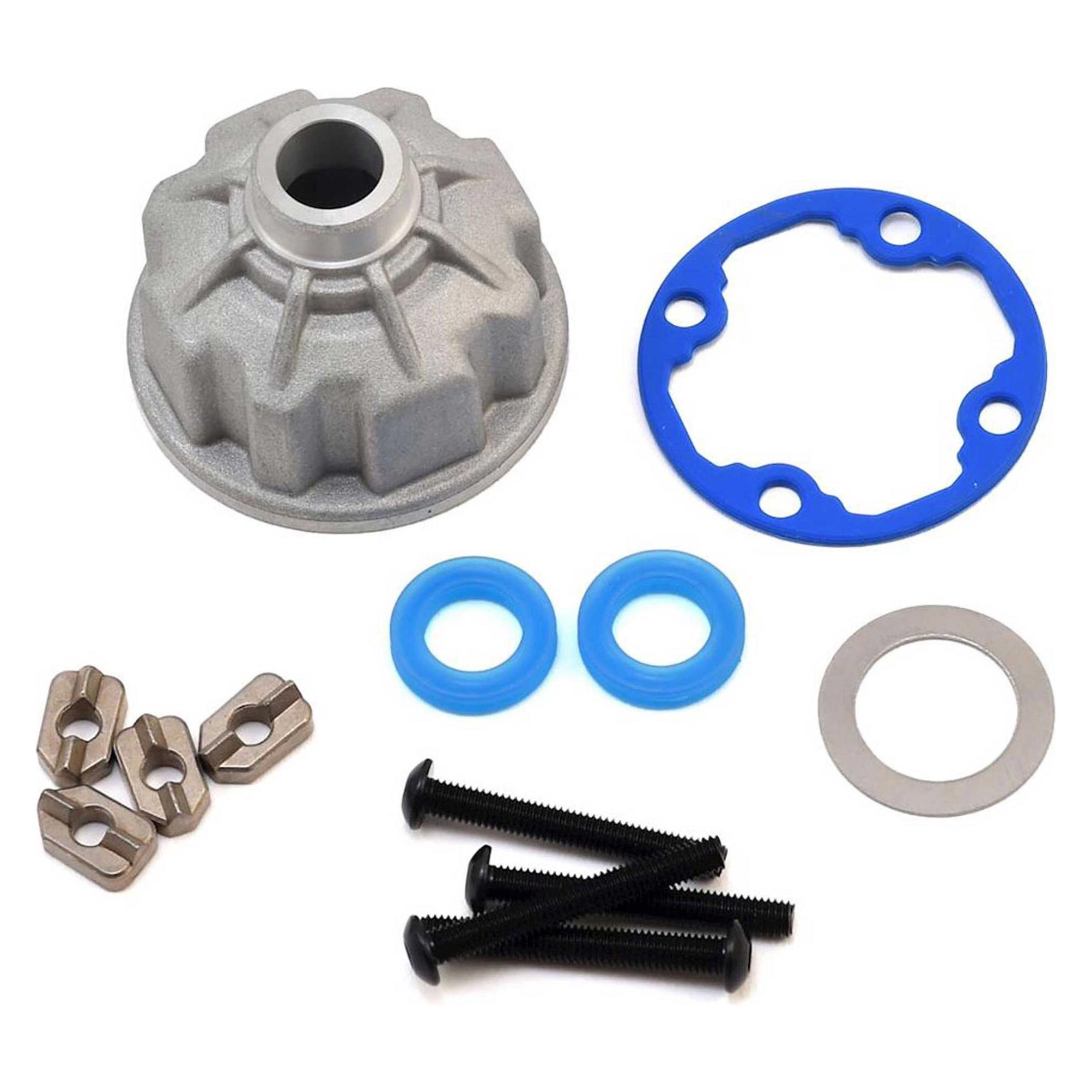 Traxxas diff-gehäuse alu mit dichtungen (TRX8681X)