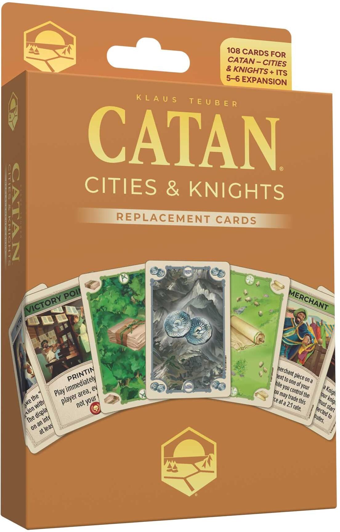 CATAN Studio CATAN Cities ; Knights Replacement Cards Pack 6th Edition for Board Games