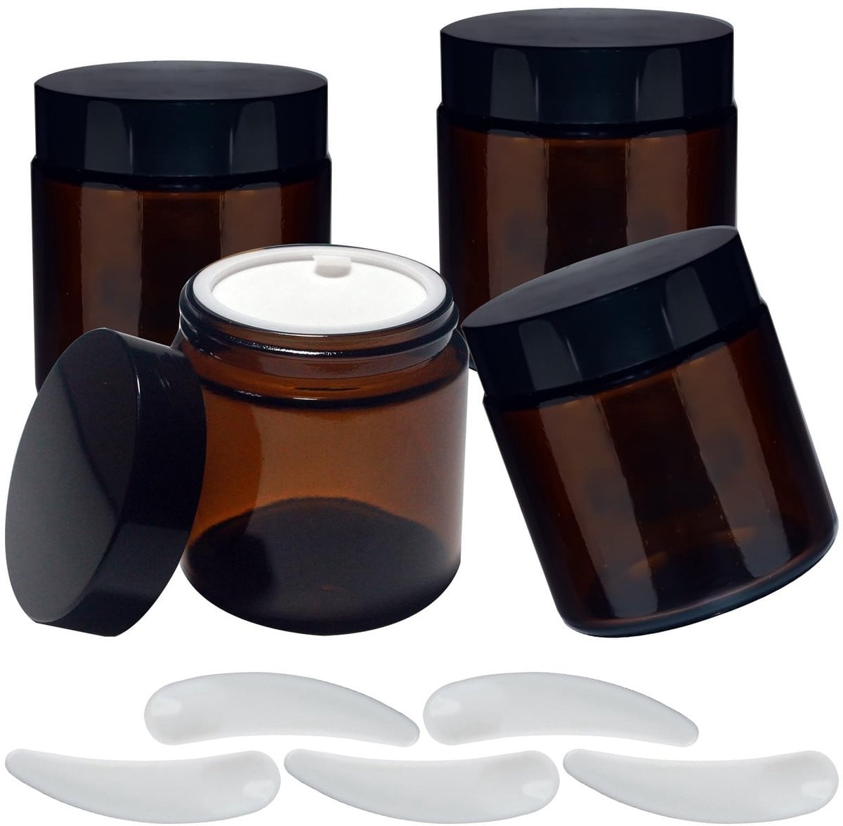 Aladdien Cosmeticaglas Bruin Glas 100 ml