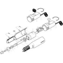 PROXXON 28500-73 rechte Gehäusehälfte für MICROMOT 50 - 50/E - 50/EF
