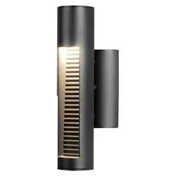 Udine LED Wandleuchte schwarz, 12W, Glas